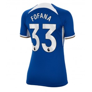 Chelsea Wesley Fofana #33 Replika Hjemmebanetrøje Dame 2023-24 Kortærmet